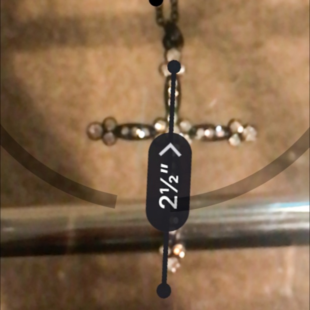 Callie Le Fleur: Rhinestone Cross Pendant Necklace - Picture 6 of 7